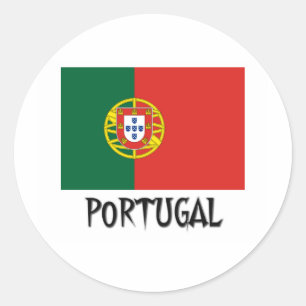 Sticker Rond Drapeau du Portugal