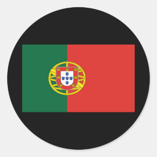Sticker Rond Drapeau du Portugal