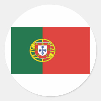 Sticker Rond Drapeau du Portugal