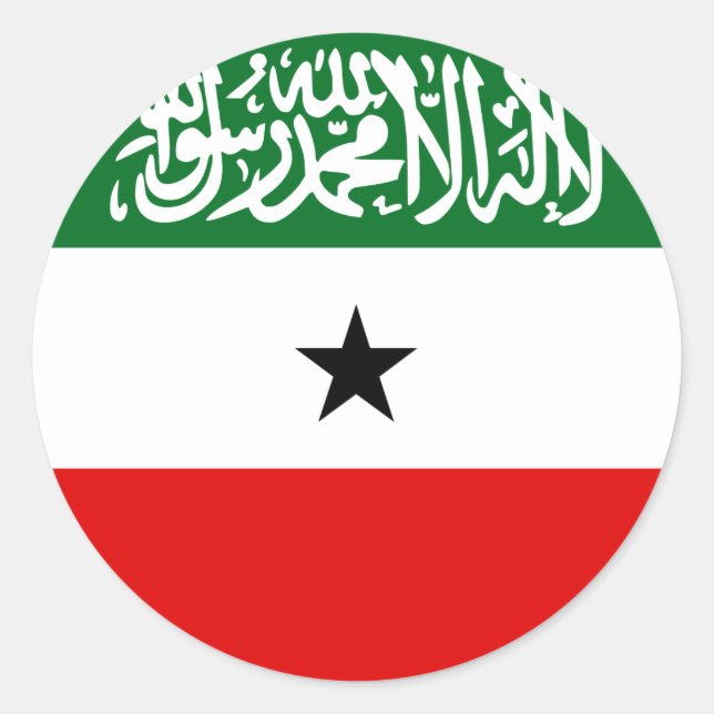 Sticker Rond Drapeau du Somaliland (Devant)