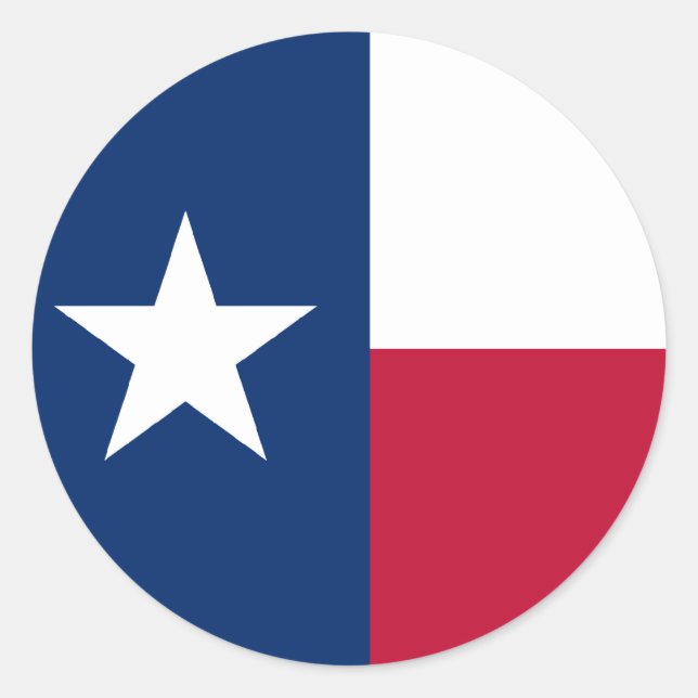 Sticker Rond Drapeau du Texas (Devant)