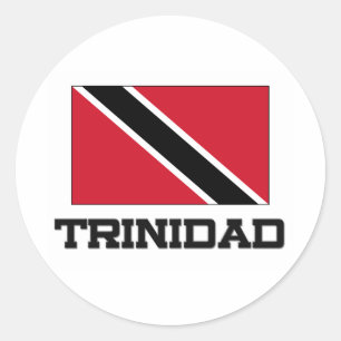 Sticker Rond Drapeau du Trinidad