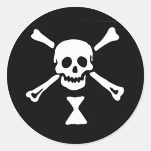 Sticker Rond Drapeau Emanuel Wynne Pirate