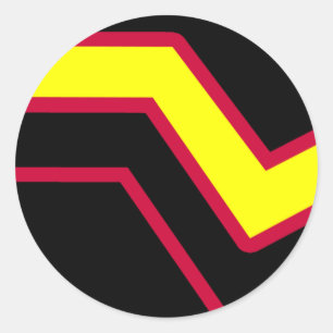 Sticker Rond Drapeau en caoutchouc / Fierté en latex