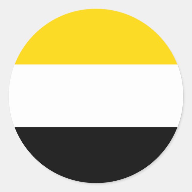 Sticker Rond Drapeau ethnique du peuple Garifuna Arawakan (Devant)