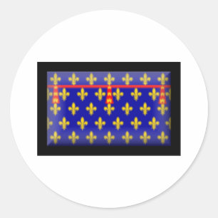 Sticker Rond Drapeau France-Artois