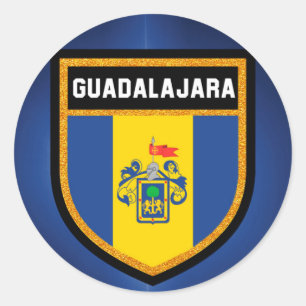 Sticker Rond Drapeau Guadalajara