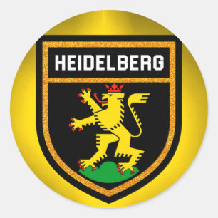 Sticker Rond Drapeau Heidelberg