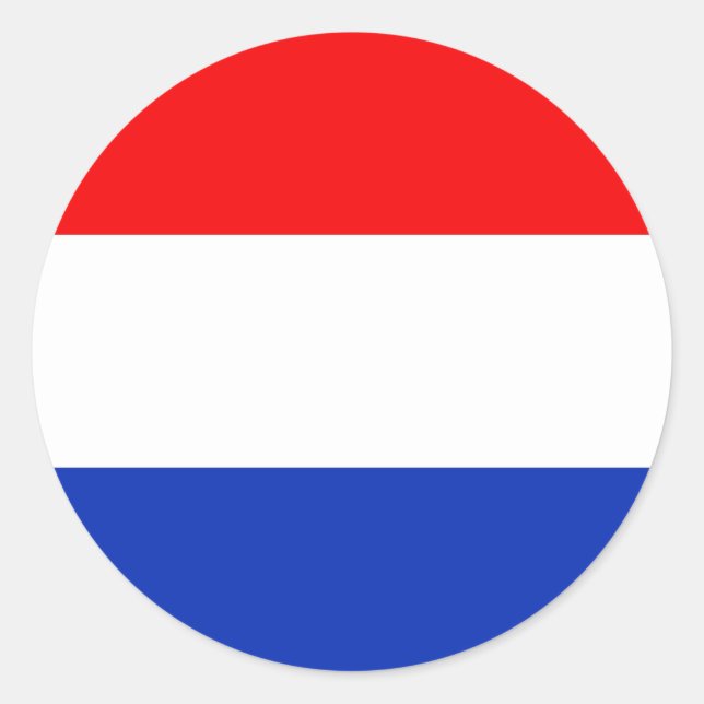 Sticker Rond Drapeau hollandais (Devant)