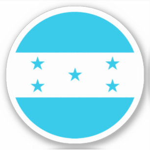 Sticker rond Drapeau Honduras