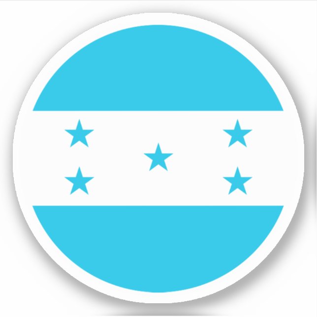 Sticker rond Drapeau Honduras (Devant)