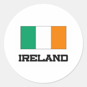 Sticker Rond Drapeau irlandais