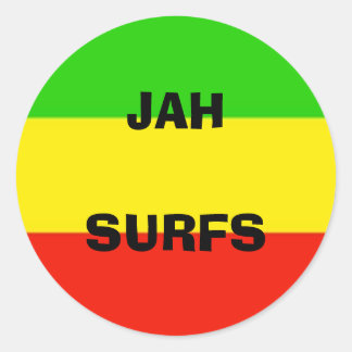 Sticker Rond drapeau, JAHSURFS