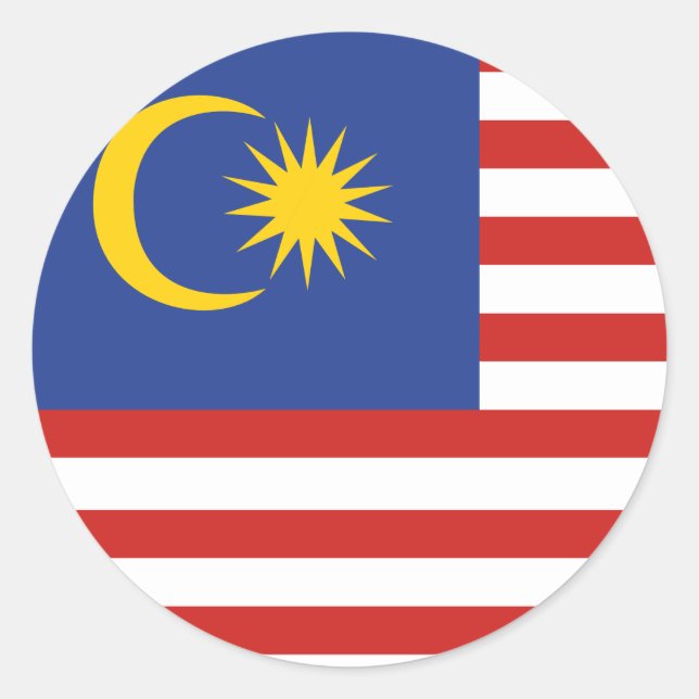 Sticker Rond drapeau kuala lumpur (Devant)