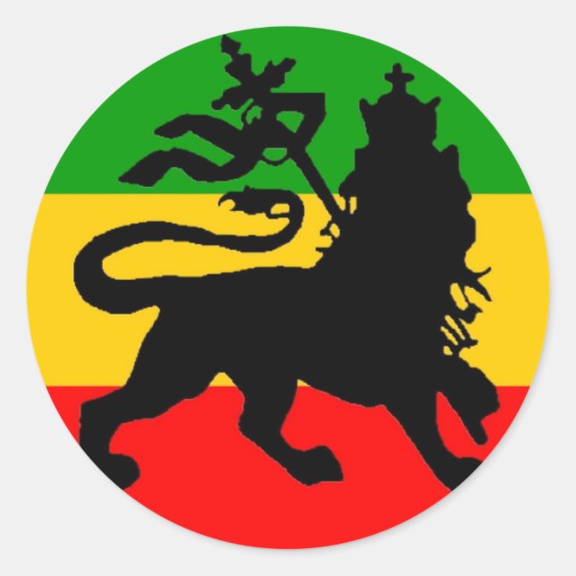 Sticker Rond Drapeau Lion (Devant)