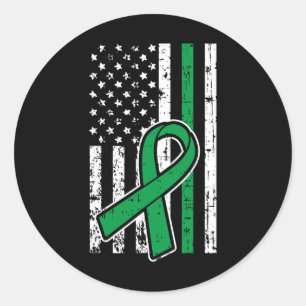 Sticker Rond Drapeau Maladie du rein Santé mentale Scoliose Cad