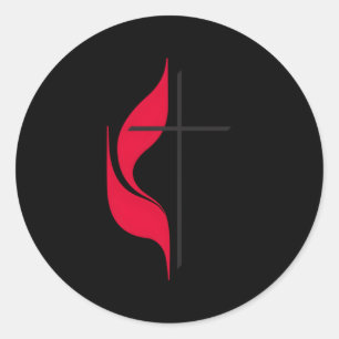 Sticker Rond Drapeau méthodiste méthodiste méthodiste protesta