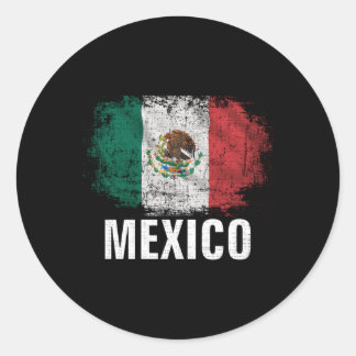 Sticker Rond Drapeau Mexique pour le Mexique