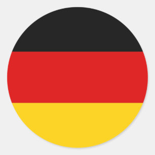 Sticker Rond drapeau national Allemagne