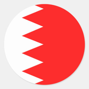 Sticker Rond Drapeau national de Bahreïn