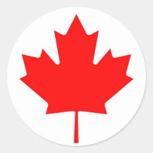 Sticker Rond Drapeau national du Canada - Drapeau du Canada
