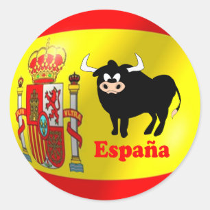 Sticker Rond Drapeau noir