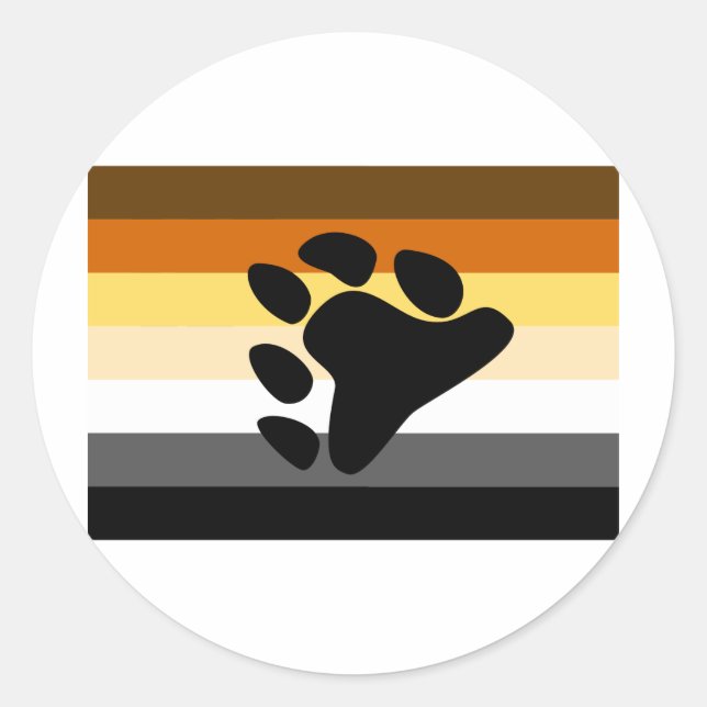 STICKER ROND DRAPEAU ORIGINAL AVEC SYMBOLE (Devant)