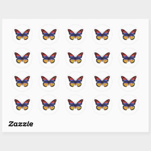 Sticker Rond Drapeau papillon arménien