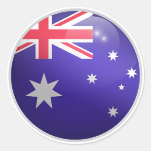Sticker Rond Drapeau rond Australie