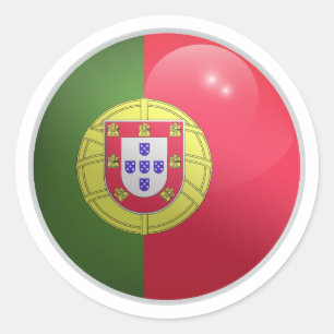 Sticker Rond Drapeau rond Portugal