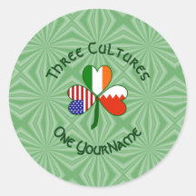 Drapeau Shamrock de Bahreïn Irlande USA Personnali
