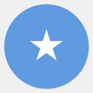 Sticker Rond Drapeau somalien, Drapeau somalien