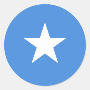 Sticker Rond Drapeau somalien/somalien/somalien