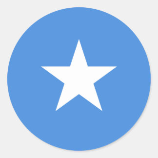 Sticker Rond Drapeau somalien/somalien/somalien