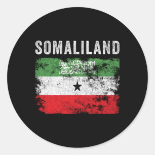 Sticker Rond Drapeau Somaliland Distorsion du drapeau Somalilan