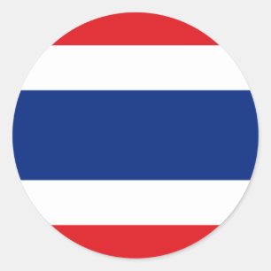 Sticker Rond drapeau thaïlandais
