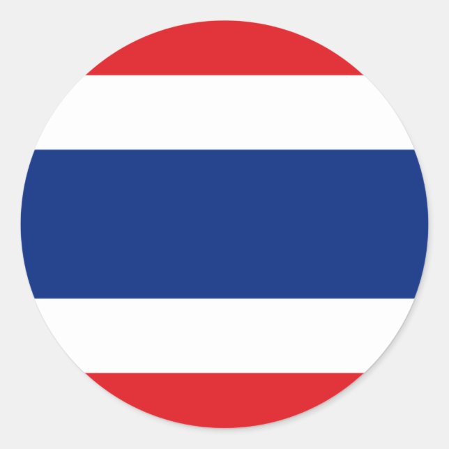 Sticker Rond drapeau thaïlandais (Devant)