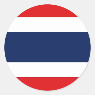 Sticker Rond Drapeau Thaïlande