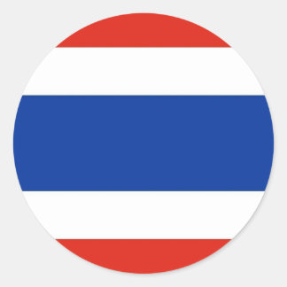 Sticker Rond Drapeau Thaïlande