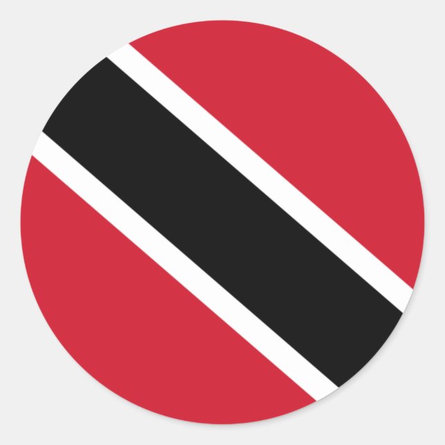 Sticker Rond drapeau trinidad et tobago (Devant)