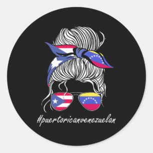 Sticker Rond Drapeau Venezuela