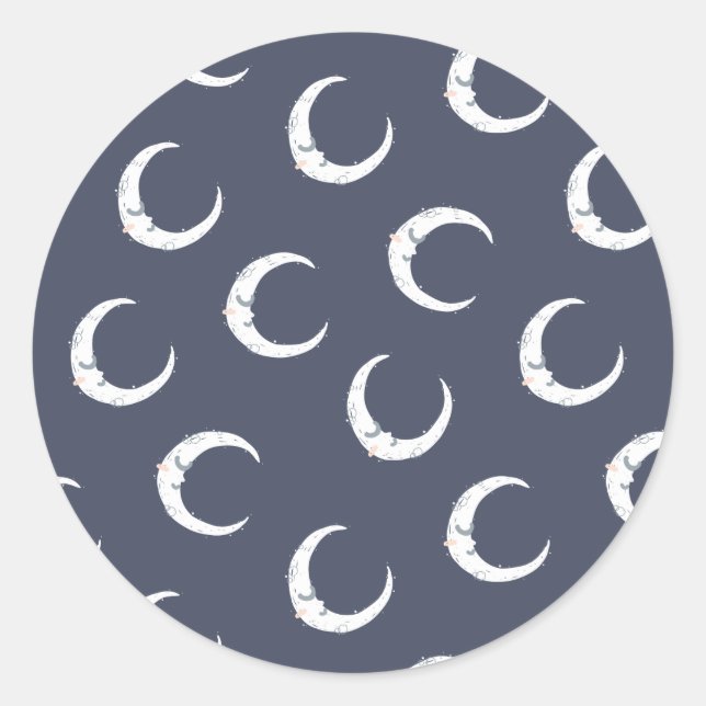 Sticker Rond Dream big little onDream big lie baby shower party (Devant)