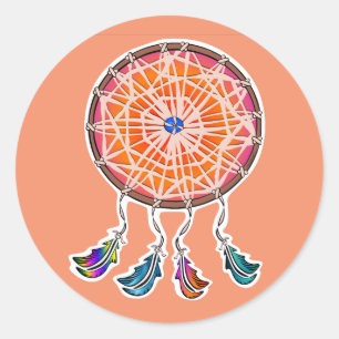 Sticker rond Dream Catcher