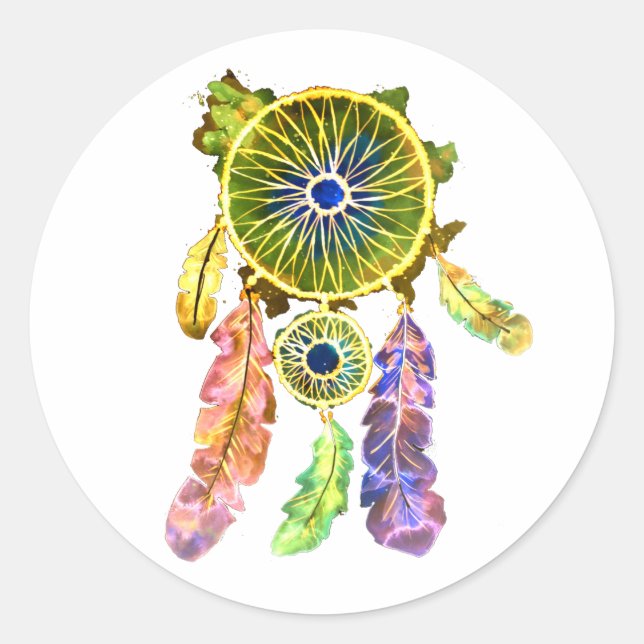 Sticker Rond Dreamcatcher lumineux (Devant)