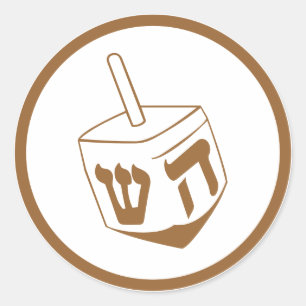 Sticker Rond Dreidel