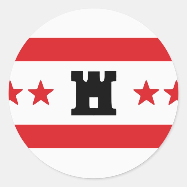 Sticker Rond Drenthe, Pays-Bas (Devant)