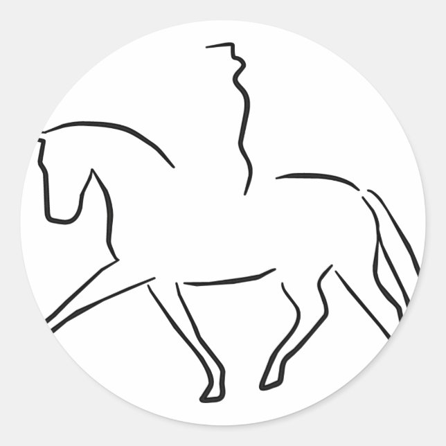 Sticker Rond dressage (Devant)