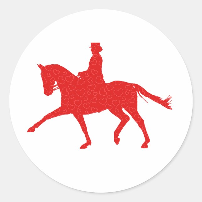 Sticker Rond Dressage Lover (Devant)