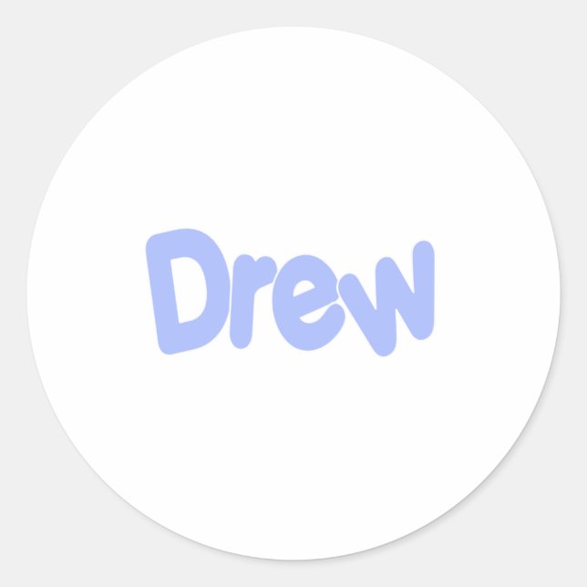 Sticker Rond Drew (Devant)