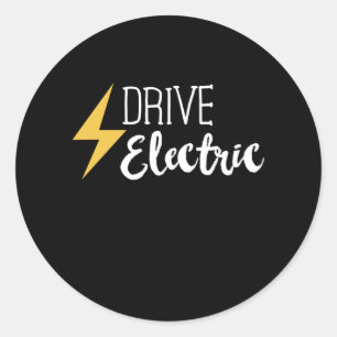 Sticker Rond Drive Electric - Voitures EV Cadeau de véhicule